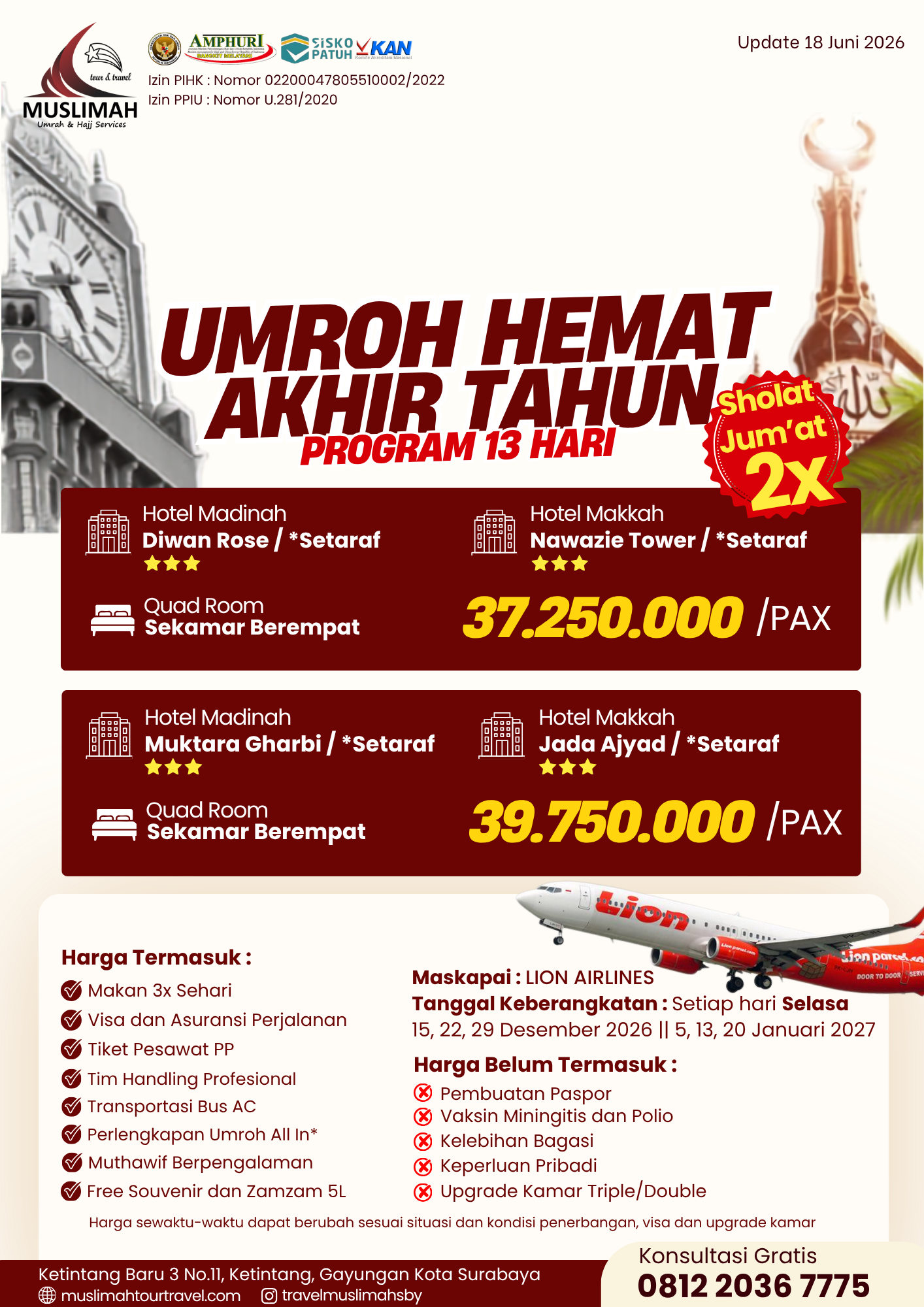 Umroh Hemat Akhir Tahun